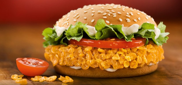 Der Crispy Chicken als King des Monats Juni 2011 bei Burger King