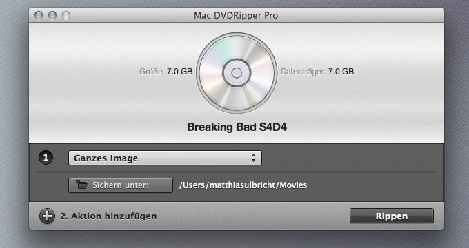 Rippen einer vollständigen DVD